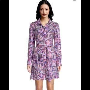 Robert Graham Charlotte Circle Printed Dress- NEW with Tags- Size L- Retail $348